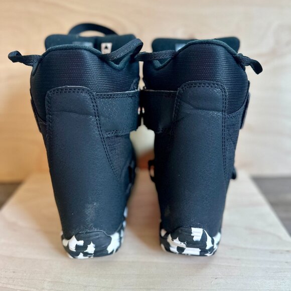Kids' Burton Mini Grom Snowboard Boots Black & White Size 13C EUC - Picture 3 of 6